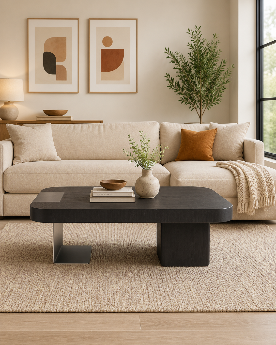 Ebon Wooden Coffee Table