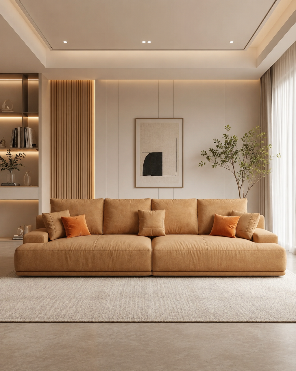 Nerissa Fabric Chaise Sofa