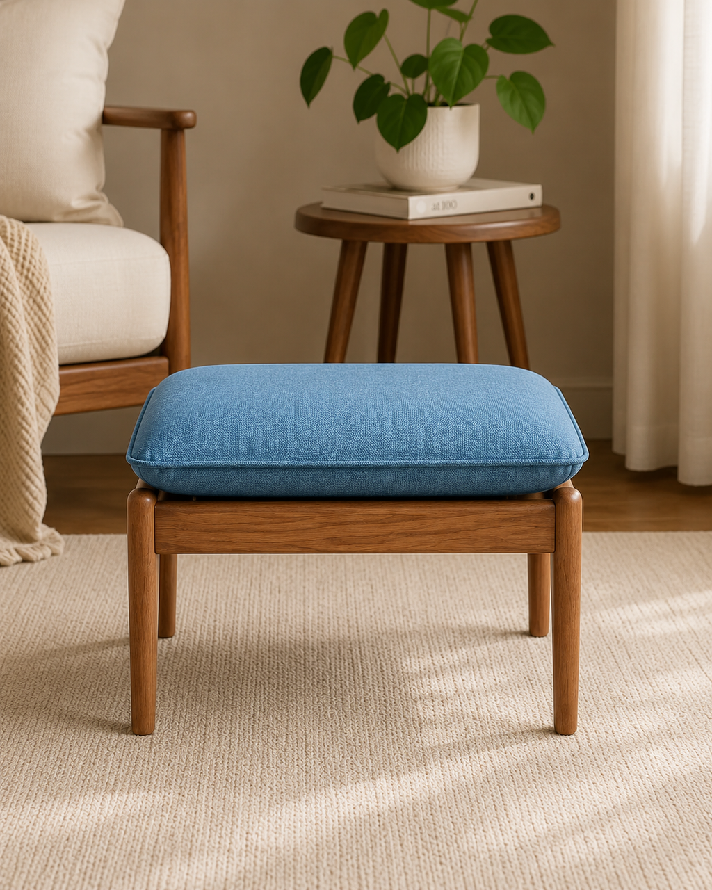 Luca Fabric Ottoman