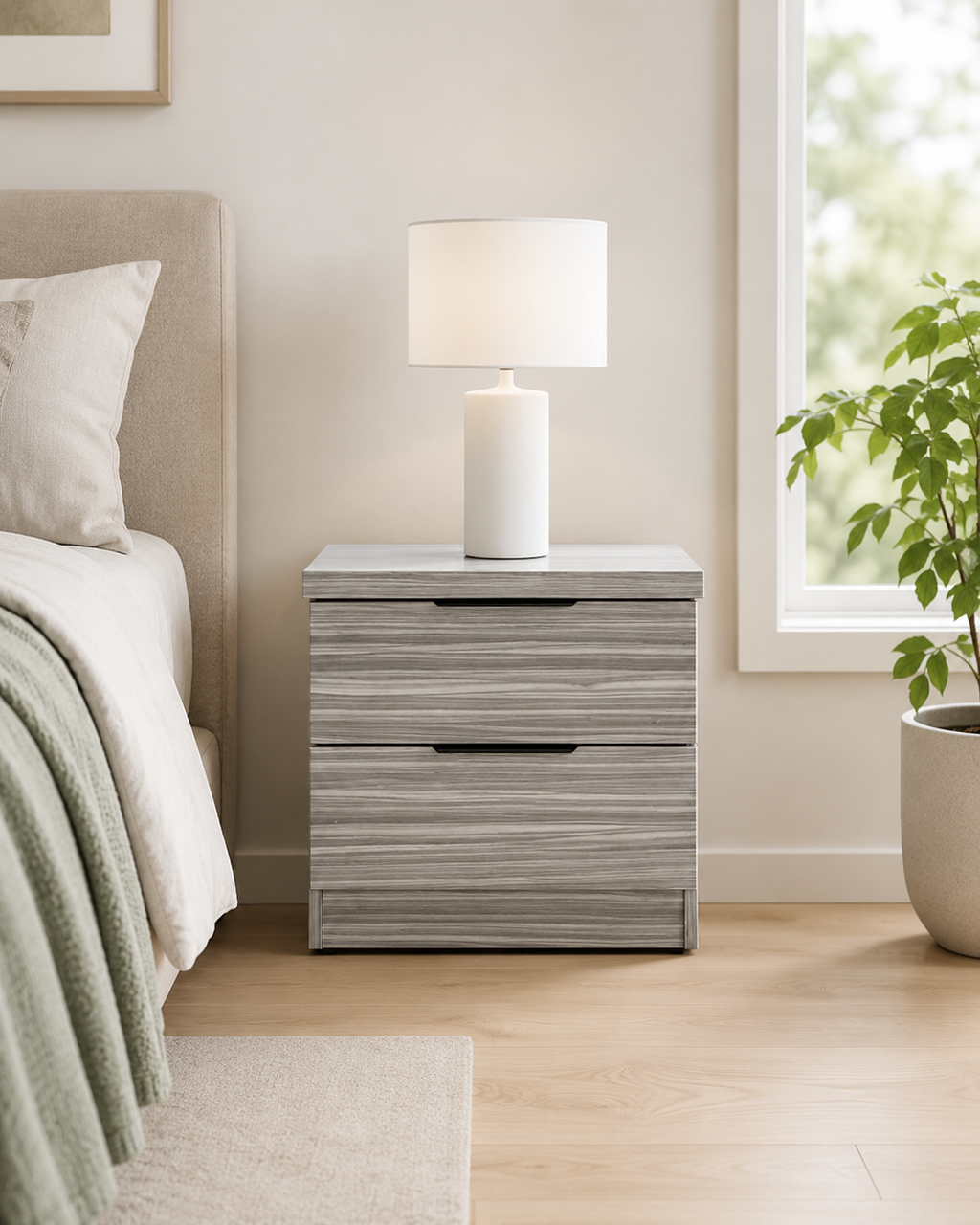 Attkins II Bedside Table (40cm)