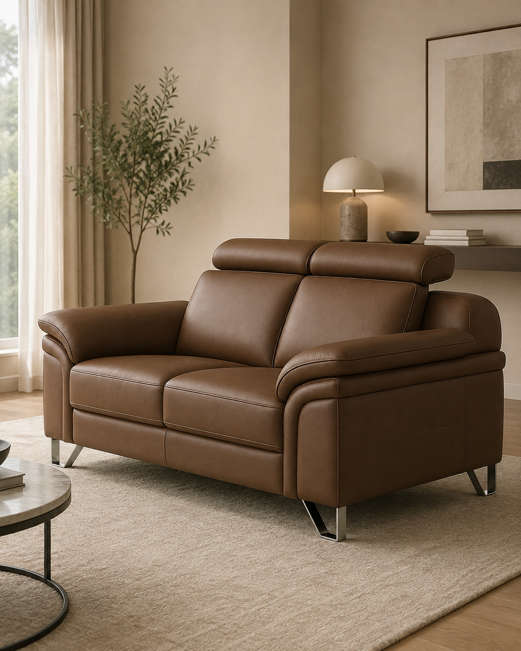 Moreland Genuine Leather Sofa