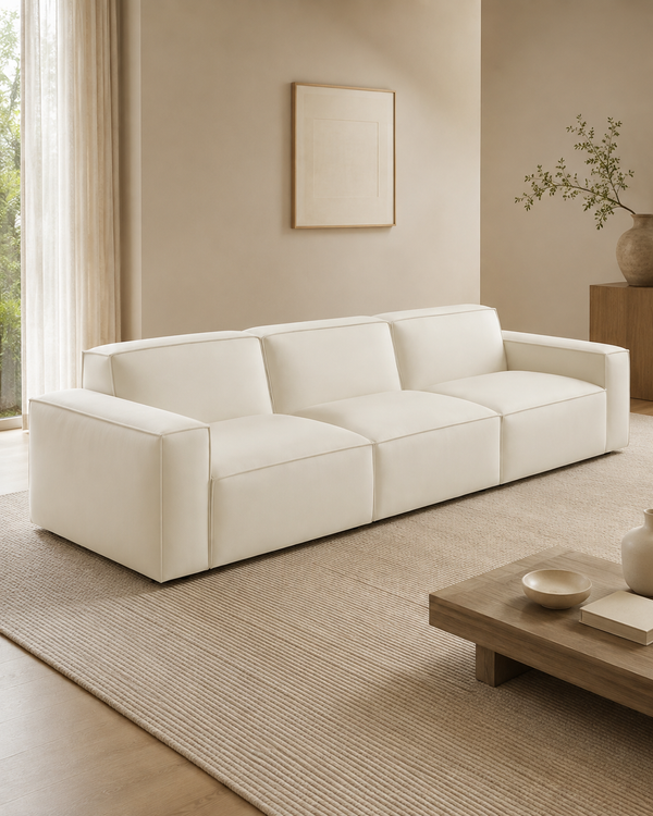 Farnham Premium Leather Sofa (4 Seater)