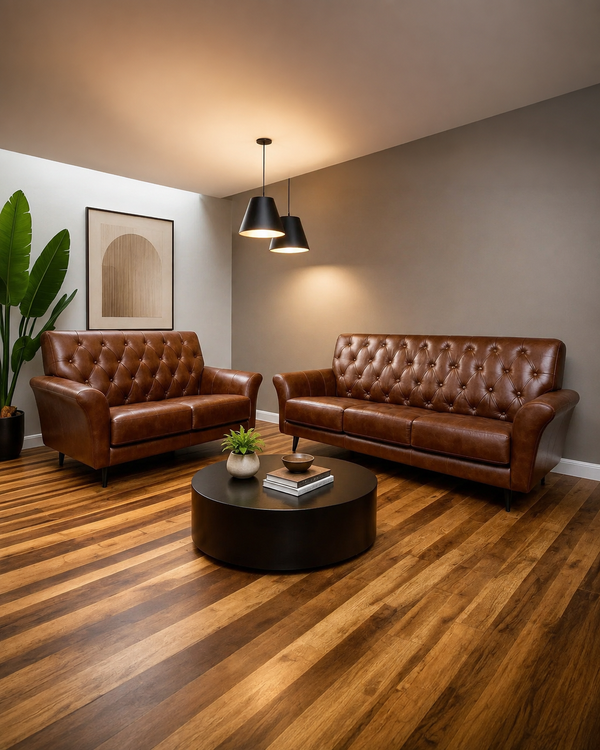 Westbury Faux Leather Sofa