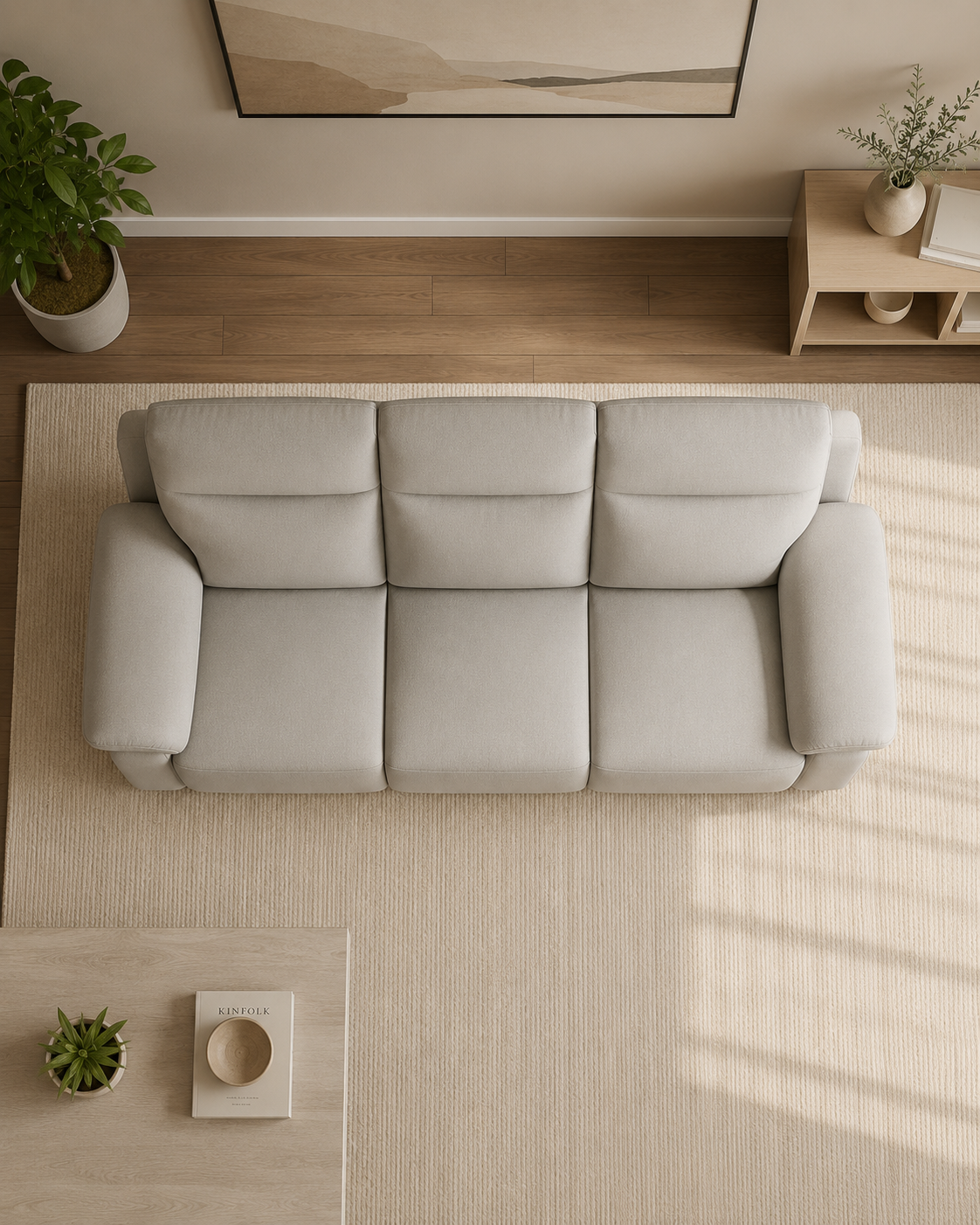 Ansel Fabric Recliner Sofa