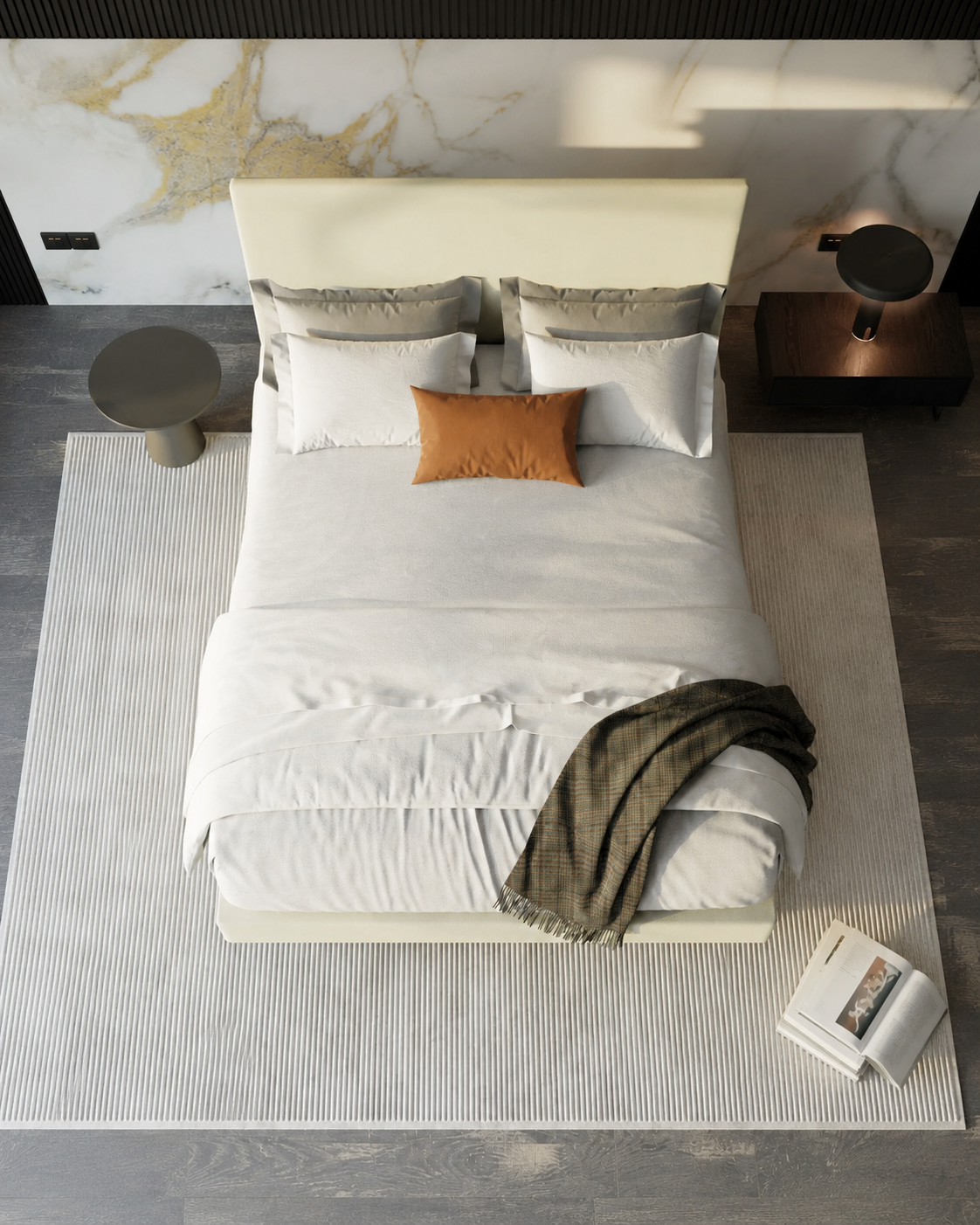 Aeris Faux Leather Bed Frame