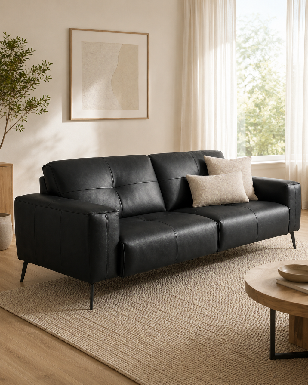 Valerio Leather Sofa