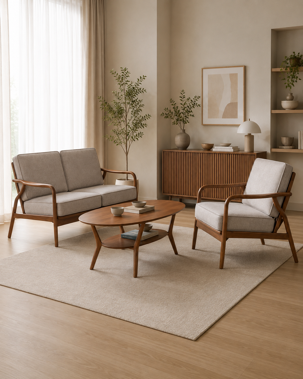 Lindor Wooden Sofa
