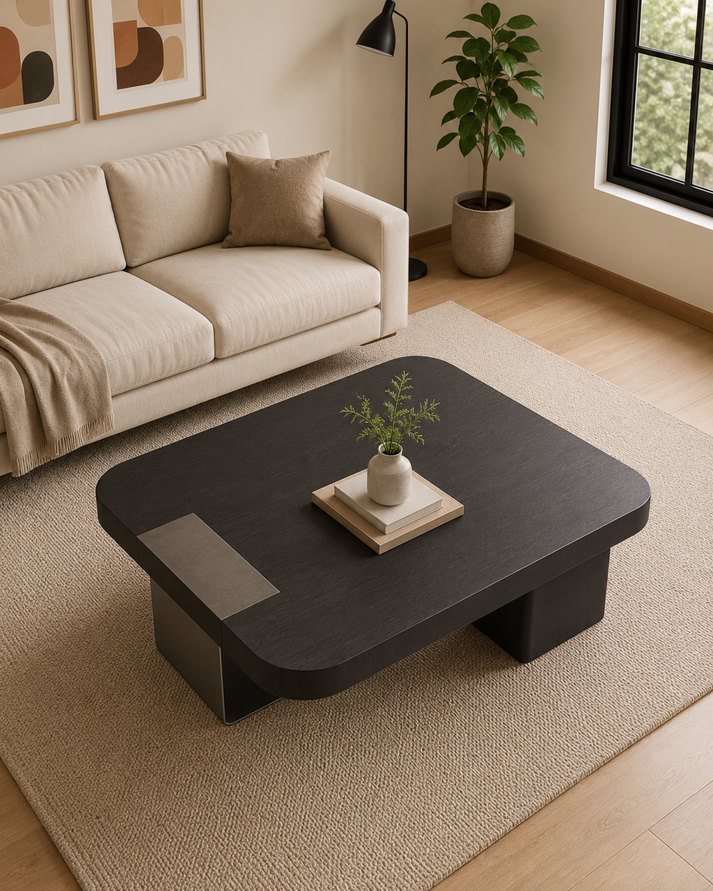 Ebon Wooden Coffee Table