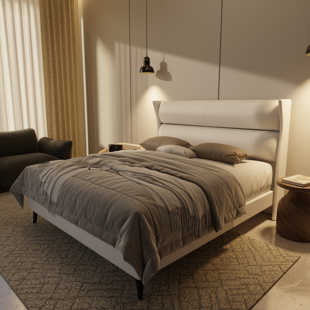 Kimble Genuine Leather Divan Bed Frame by Esteller