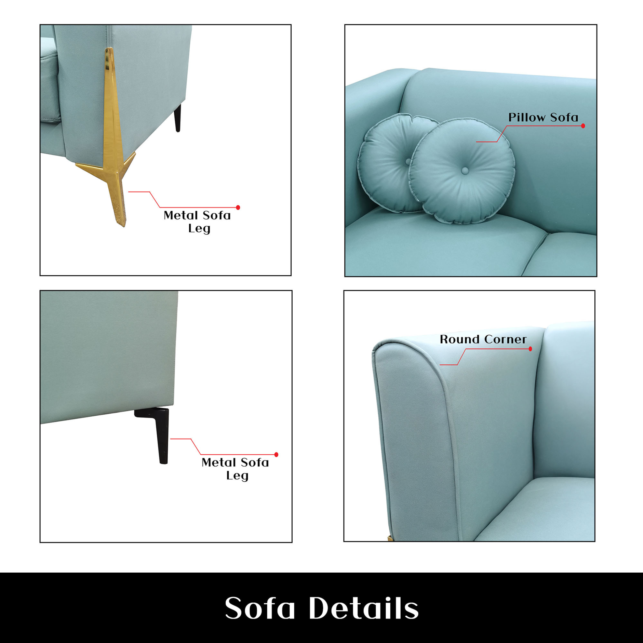 Argus Fabric Sofa by Esteller (Pet Friendly & Easy Clean)