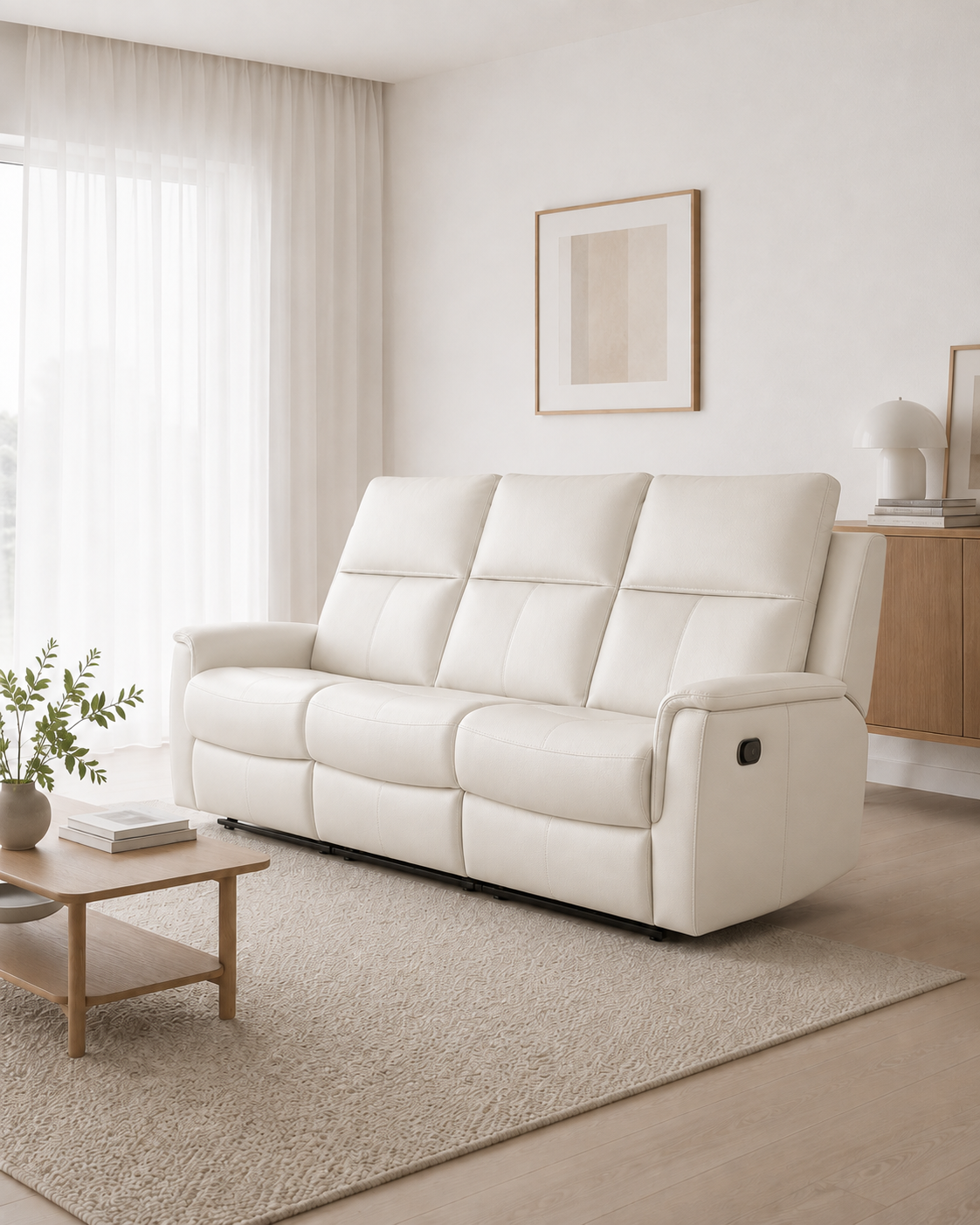 Sherborne Genuine Leather Recliner Sofa