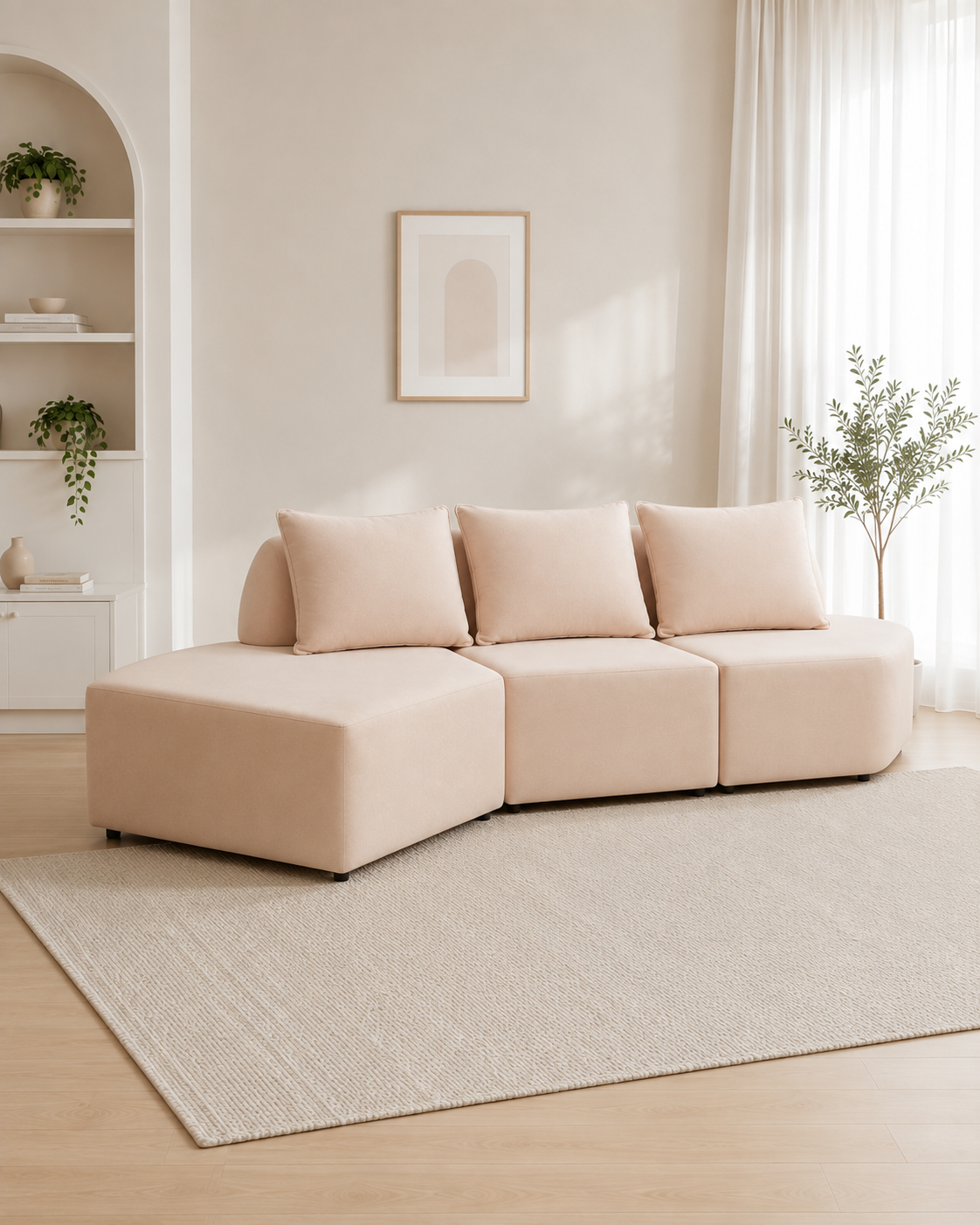 Aveline Fabric Modular Sectional Sofa
