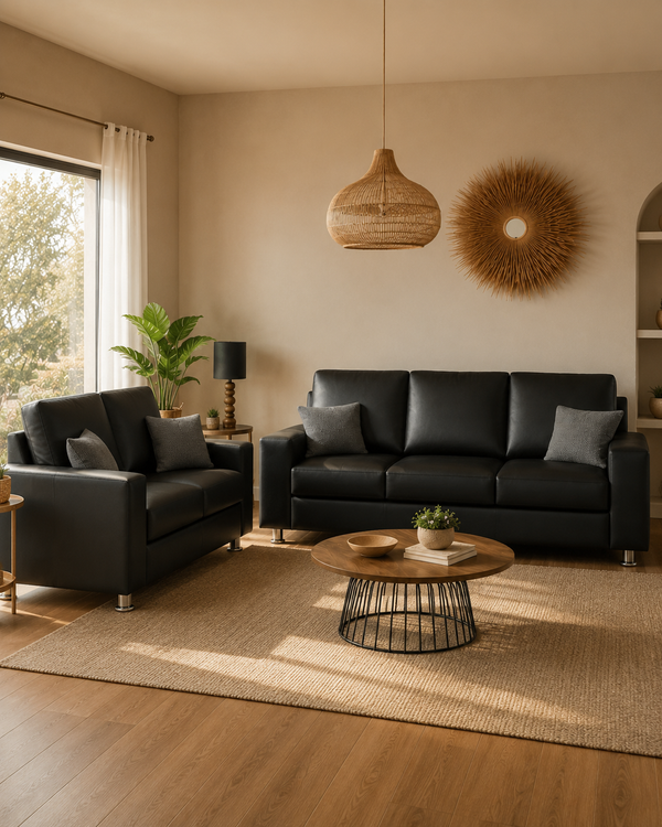 Corven Faux Leather Sofa