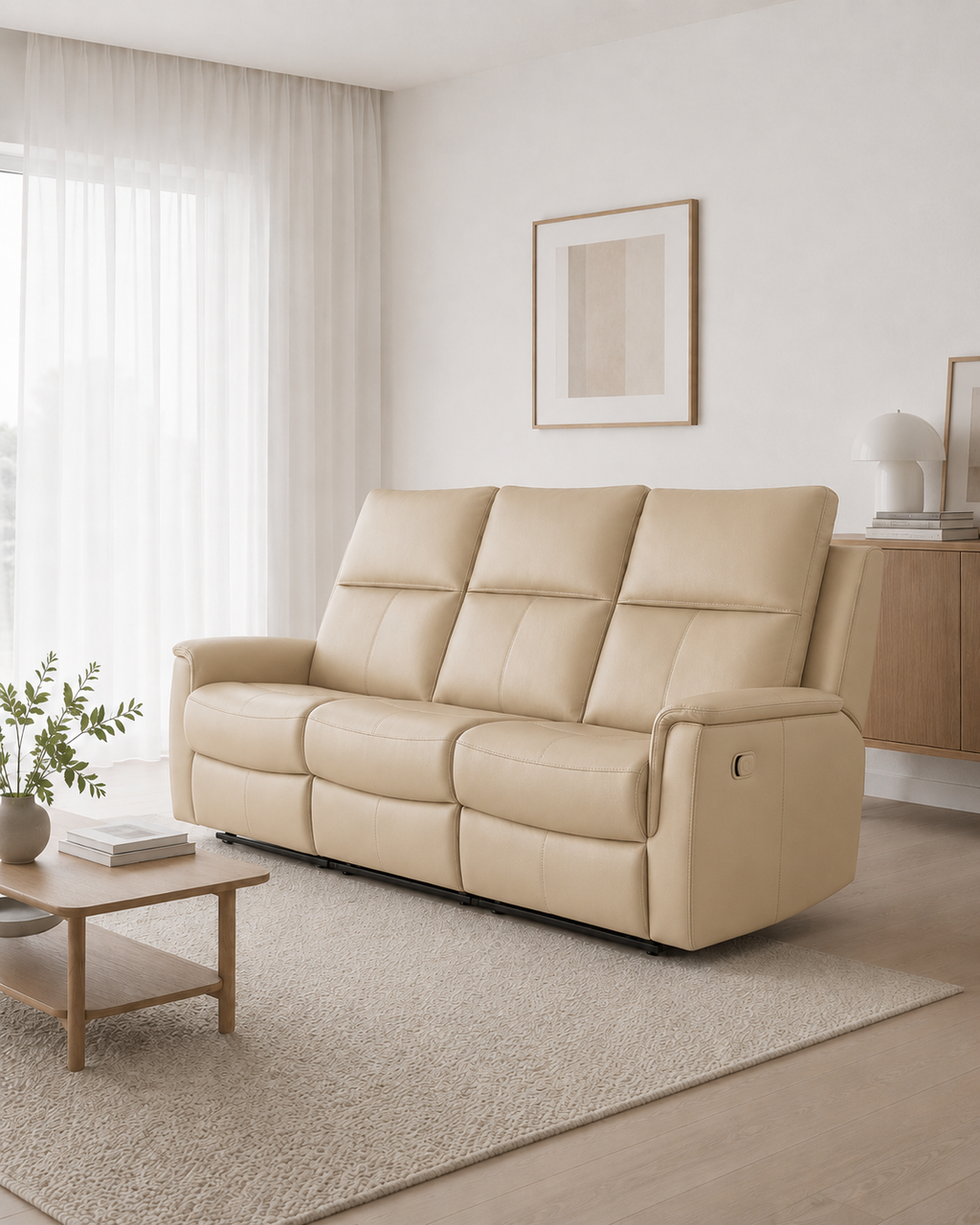 Sherborne Genuine Leather Recliner Sofa