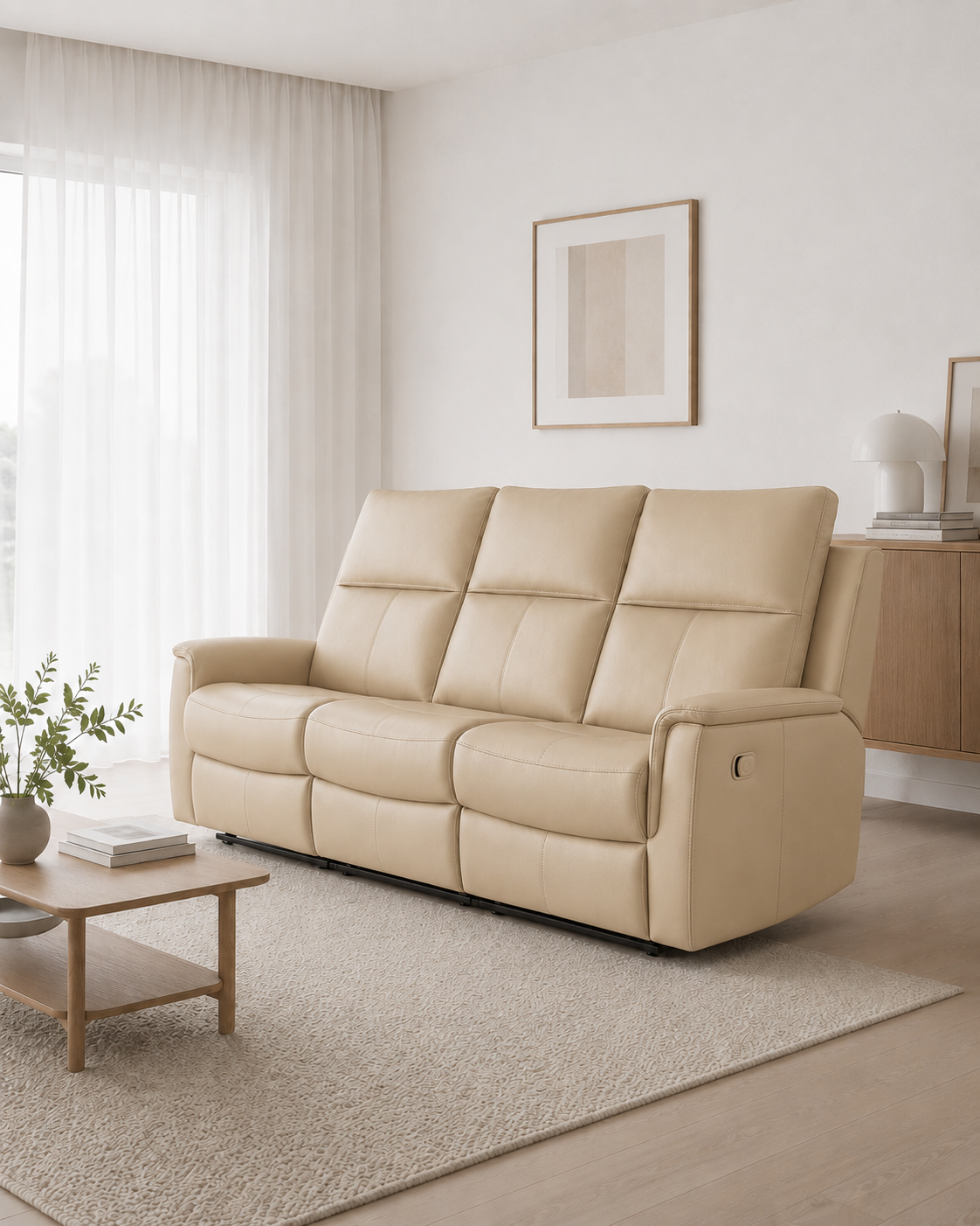Sherborne Genuine Leather Recliner Sofa