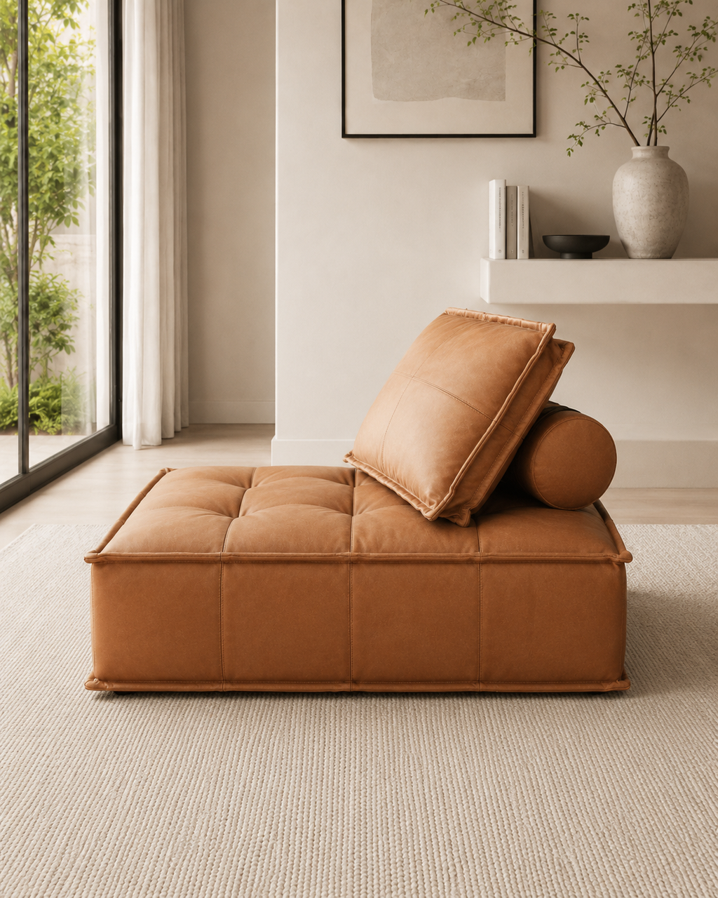 Bracken Faux Leather Modular Sofa