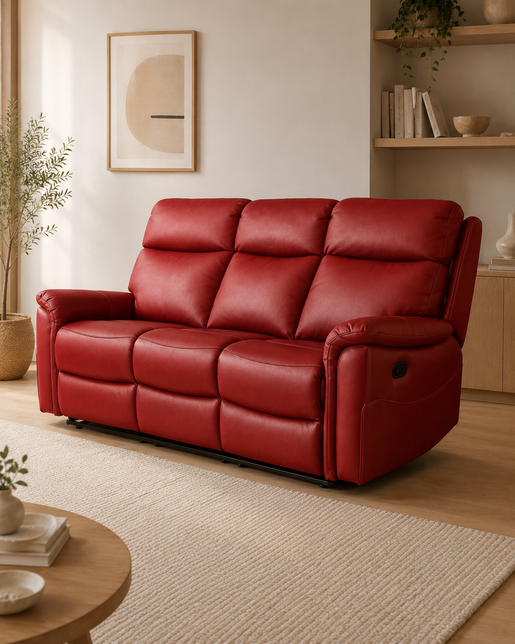Winchester Genuine Leather Recliner Sofa
