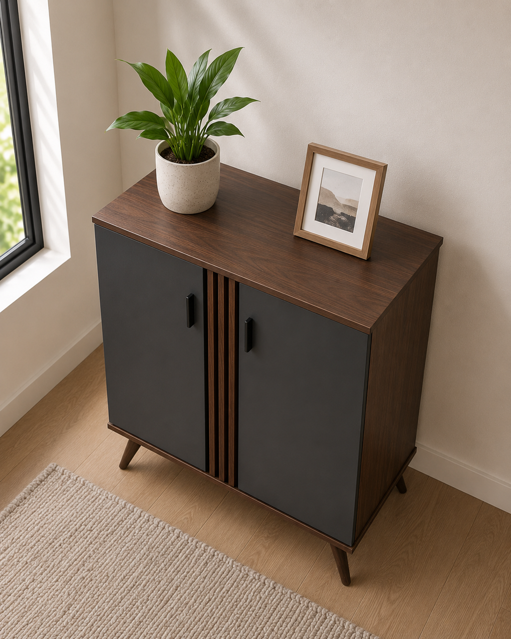 Kova 2 Door Shoe Cabinet (80cm)