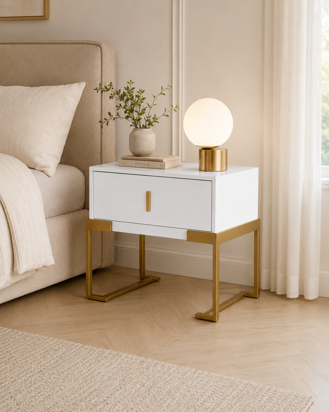 Celeste Soft-Touch Bedside Table