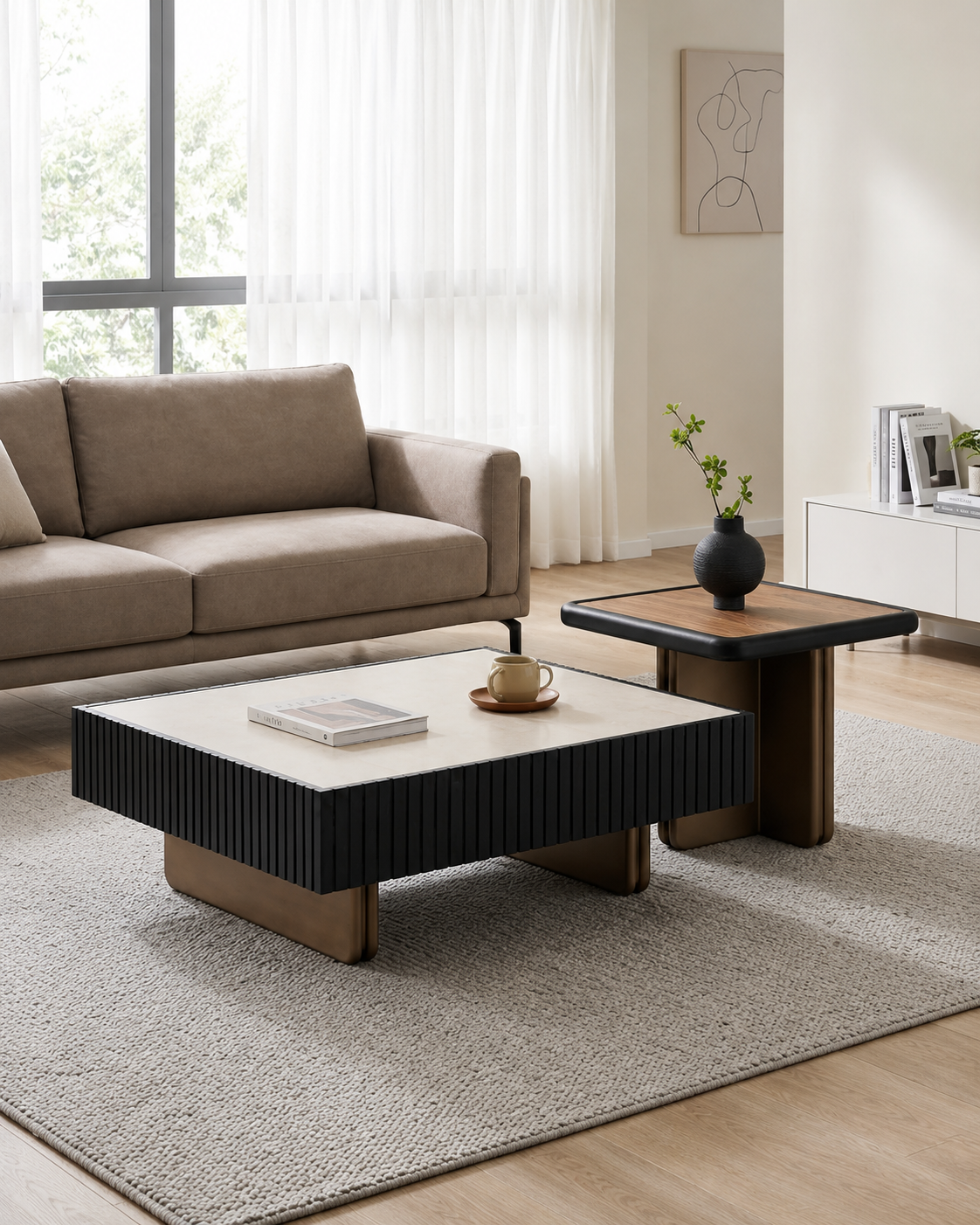 Tavon Sintered Stone Coffee Table