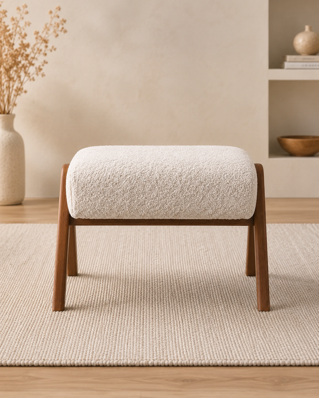 Miro Bouclé Ottoman