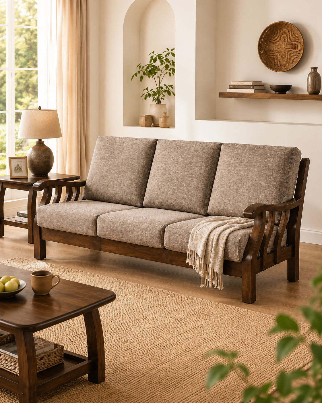 Arlowen Wooden Sofa