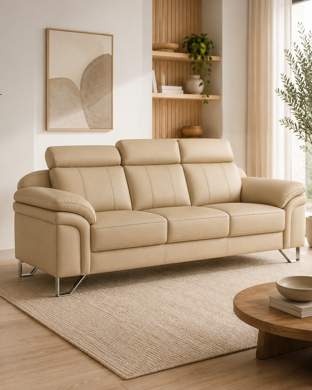 Vantor Faux Leather Sofa