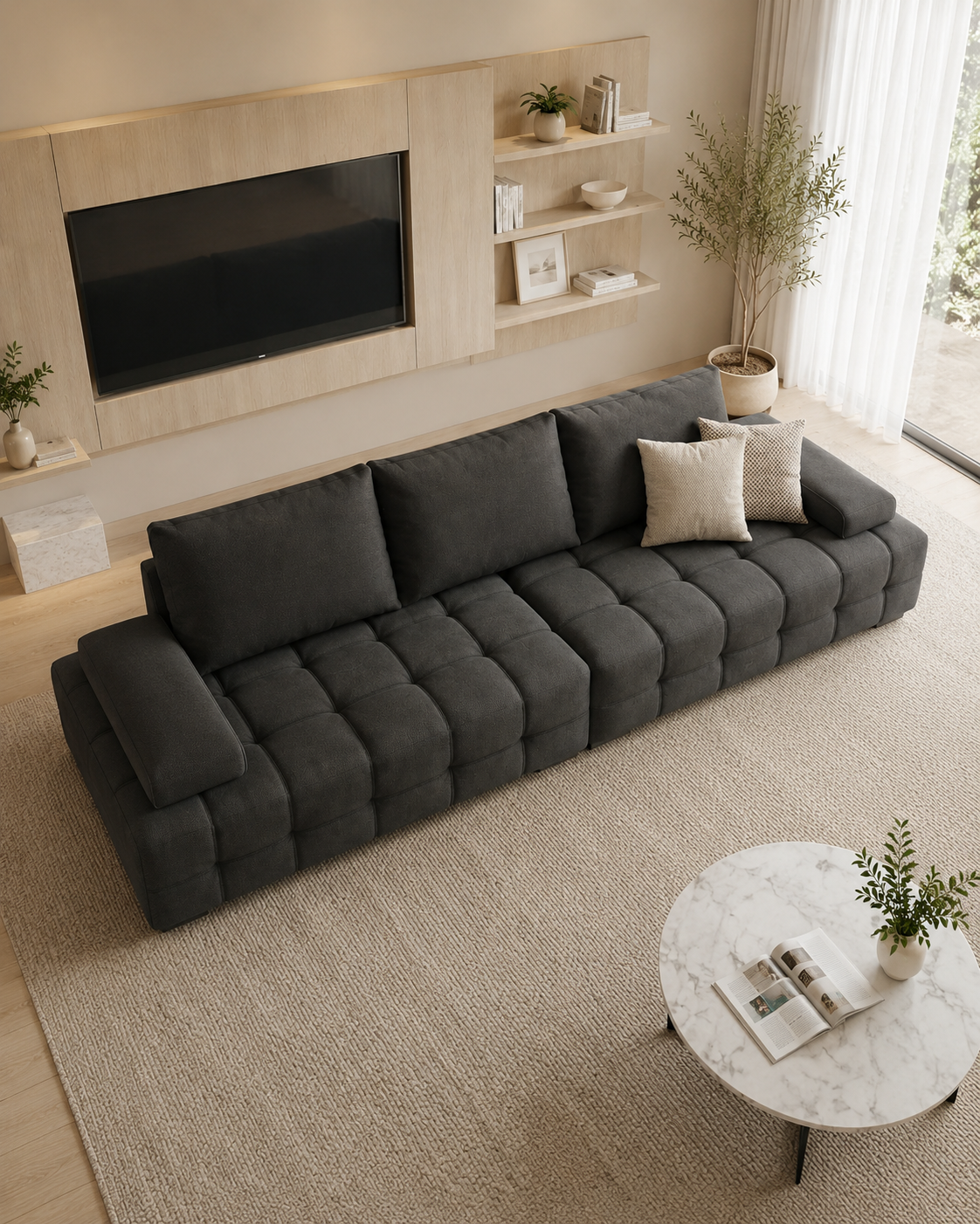 Sable Fabric Sofa