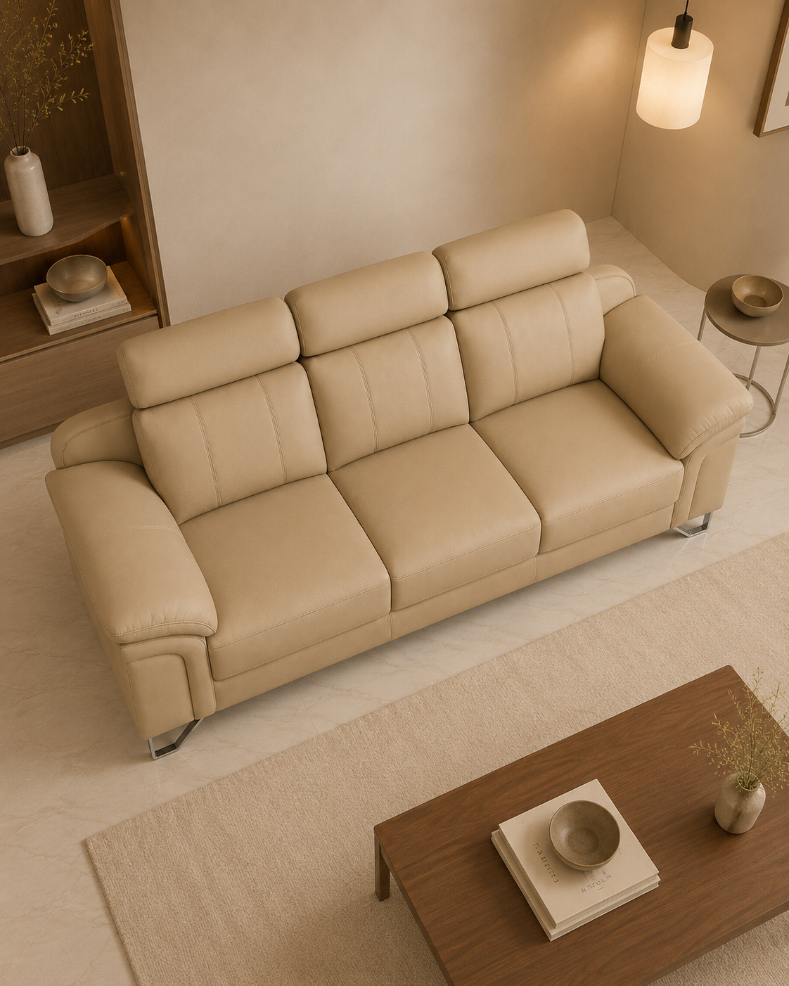 Moreland Genuine Leather Sofa