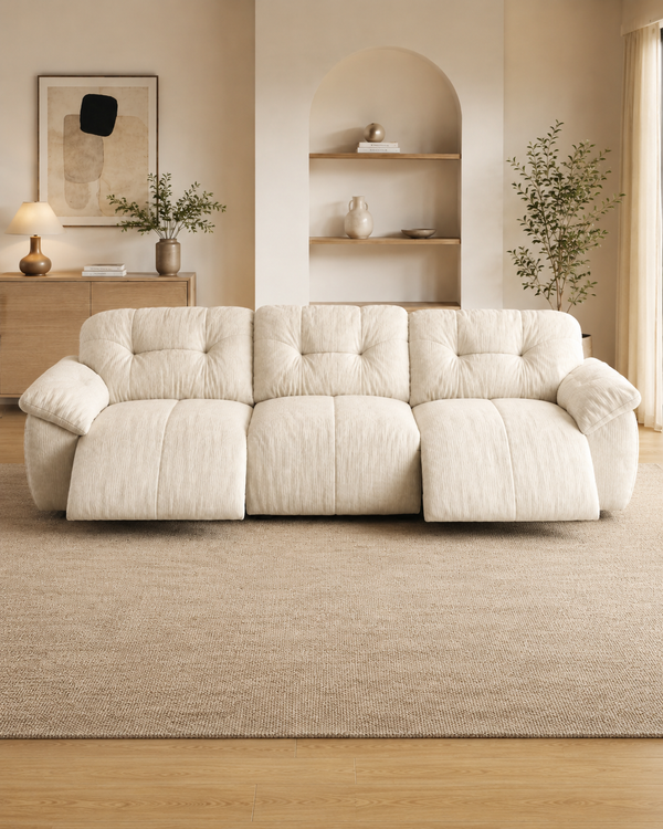 Astra Chenille Fabric Recliner Sofa
