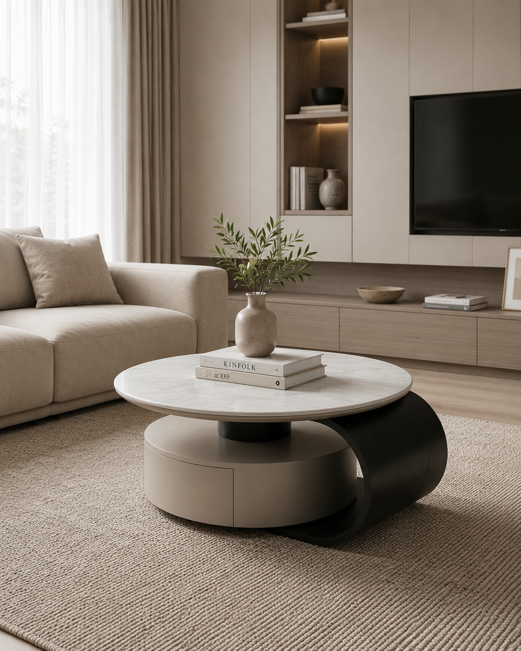 Arcus Stone Coffee Table