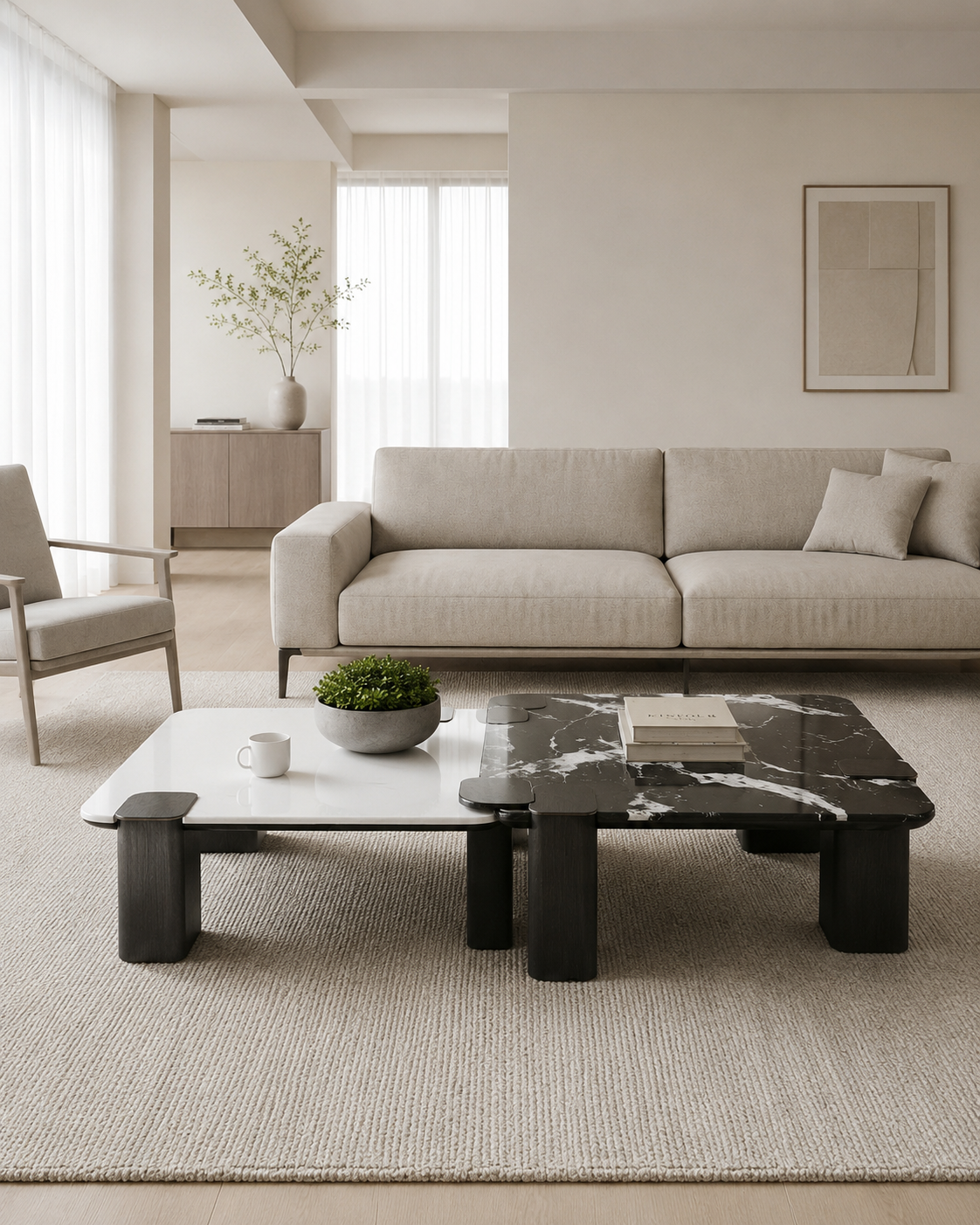 Orin Stone Coffee Table Set