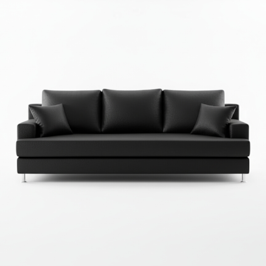 Berton Faux Leather Sofa