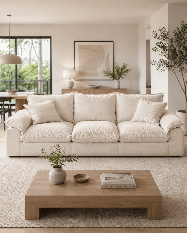Vela Fabric Adjustable Backrest Sofa