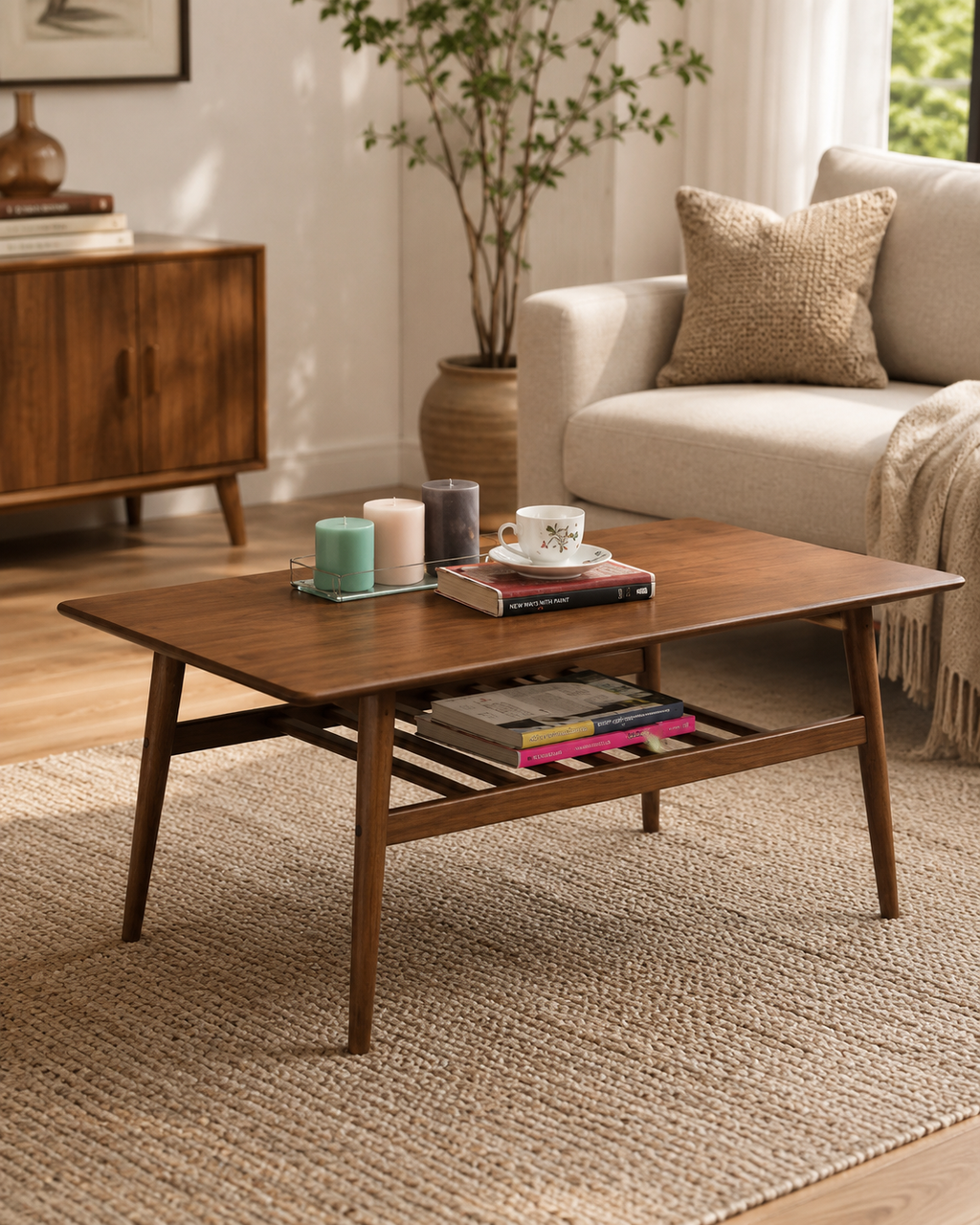 Keaton Wooden Coffee Table