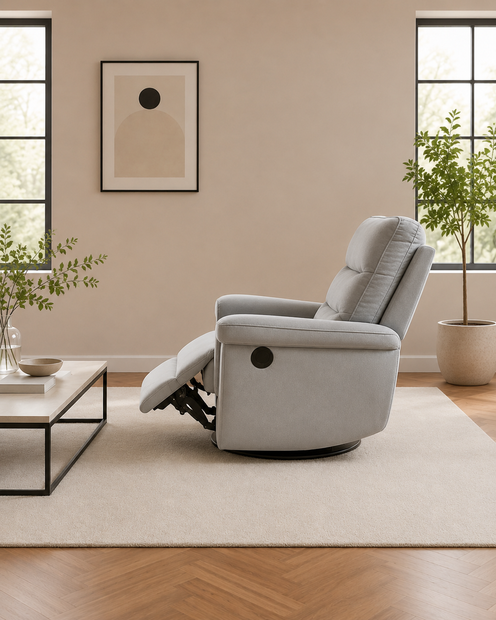 Silas Fabric Recliner Sofa
