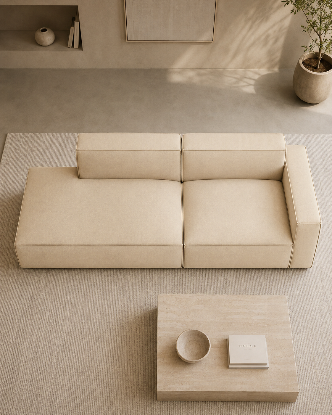 Farnham Fabric Extended Sofa