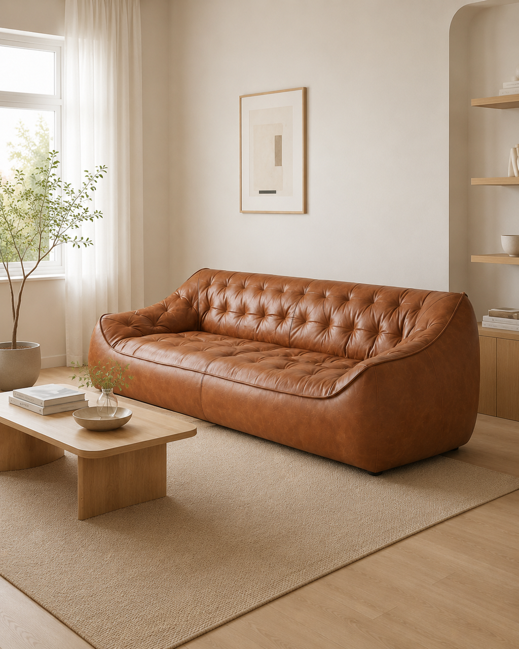 Cassia Leather Sofa