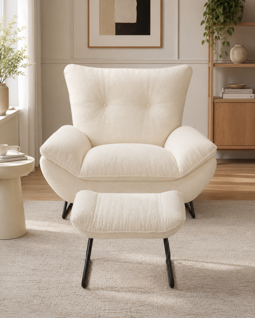Mallow Fabric Lounge Chair