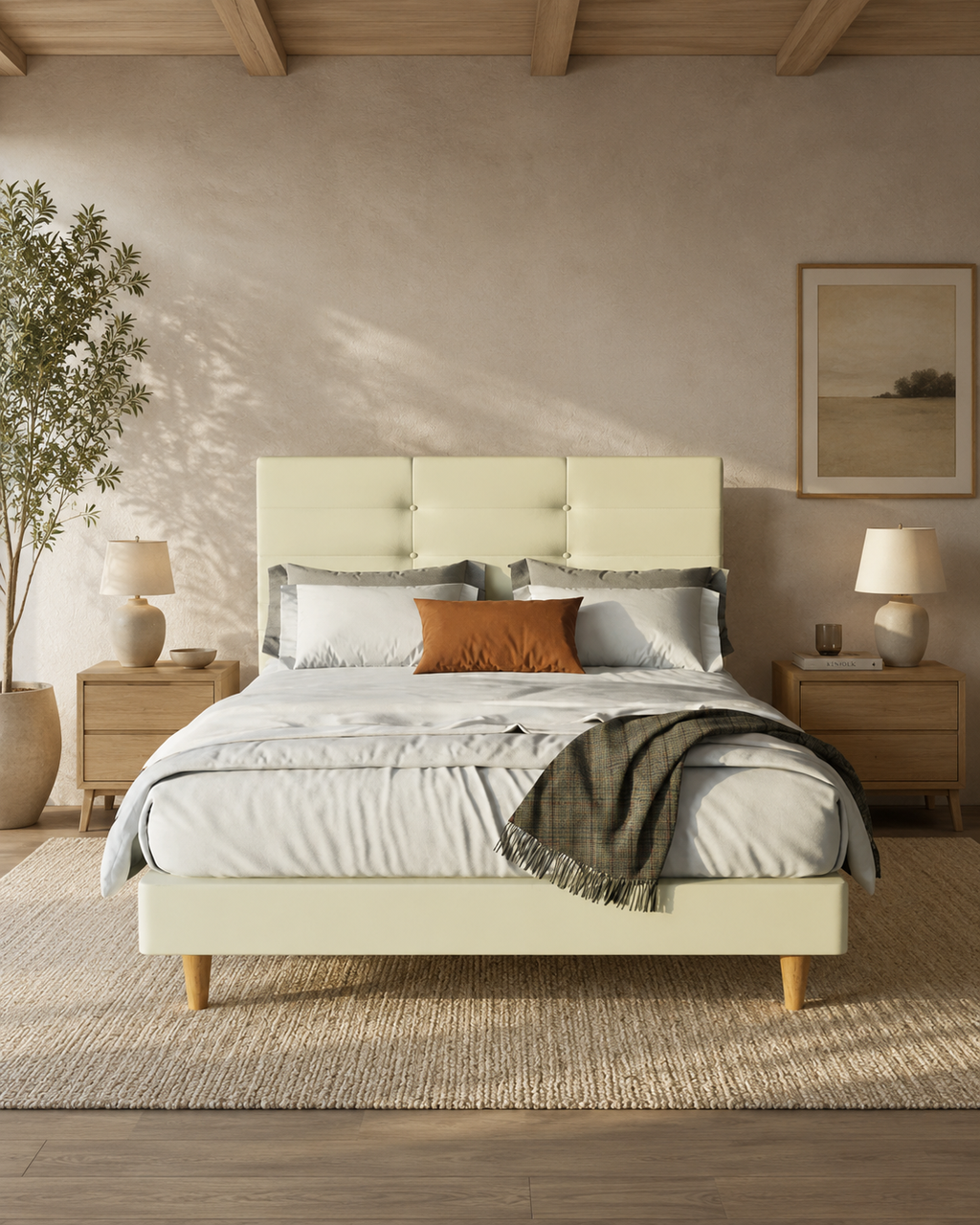 Arlen Faux Leather Bed Frame