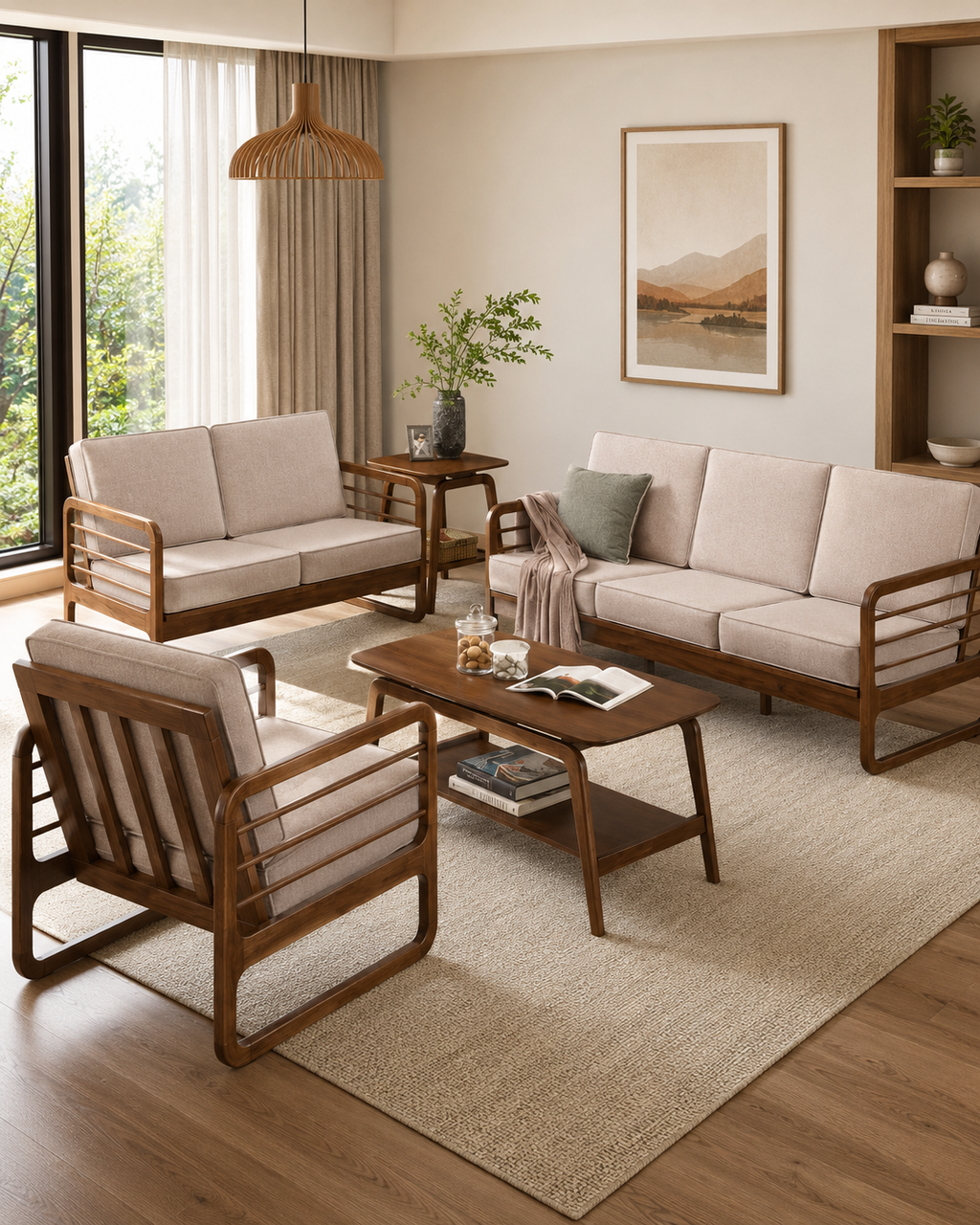 Elverton Wooden Sofa