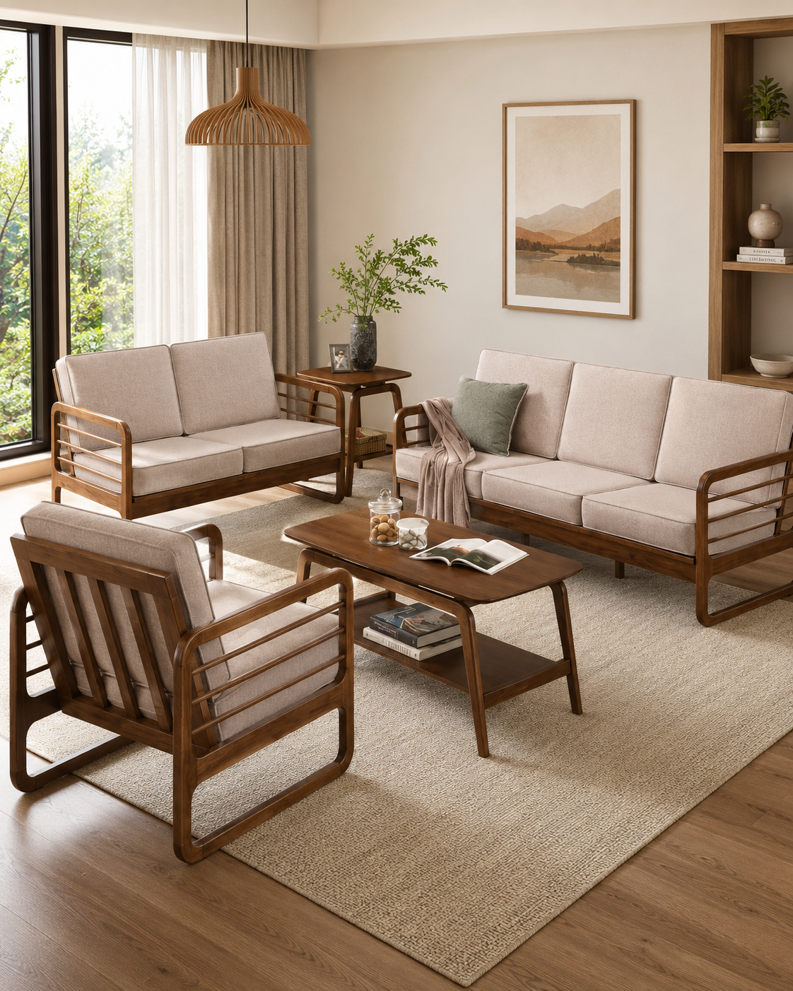 Elverton Wooden Sofa