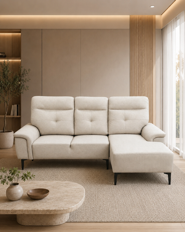 Blaire Fabric L-Shaped Sofa