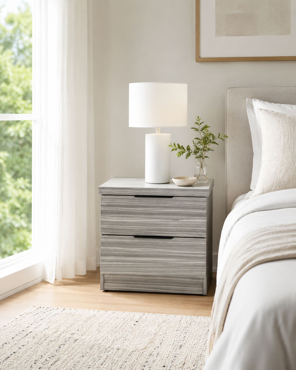 Attkins II Bedside Table (40cm)