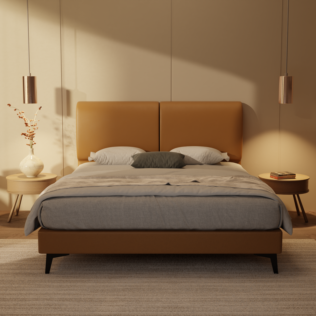 Gretelle Genuine Leather Divan Bed Frame by Esteller