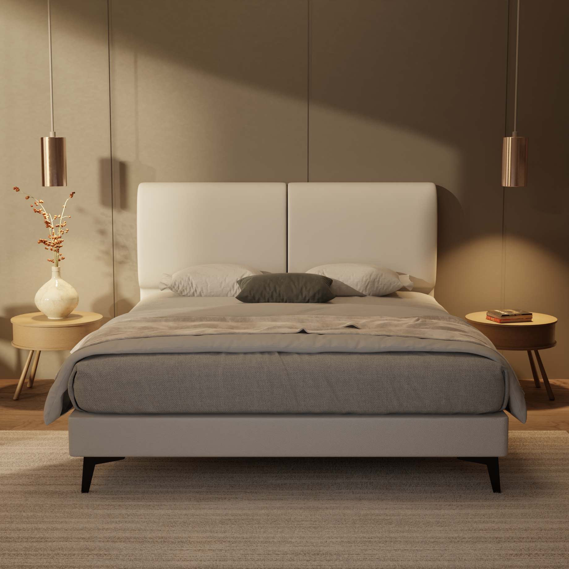 Gretelle Genuine Leather Divan Bed Frame by Esteller