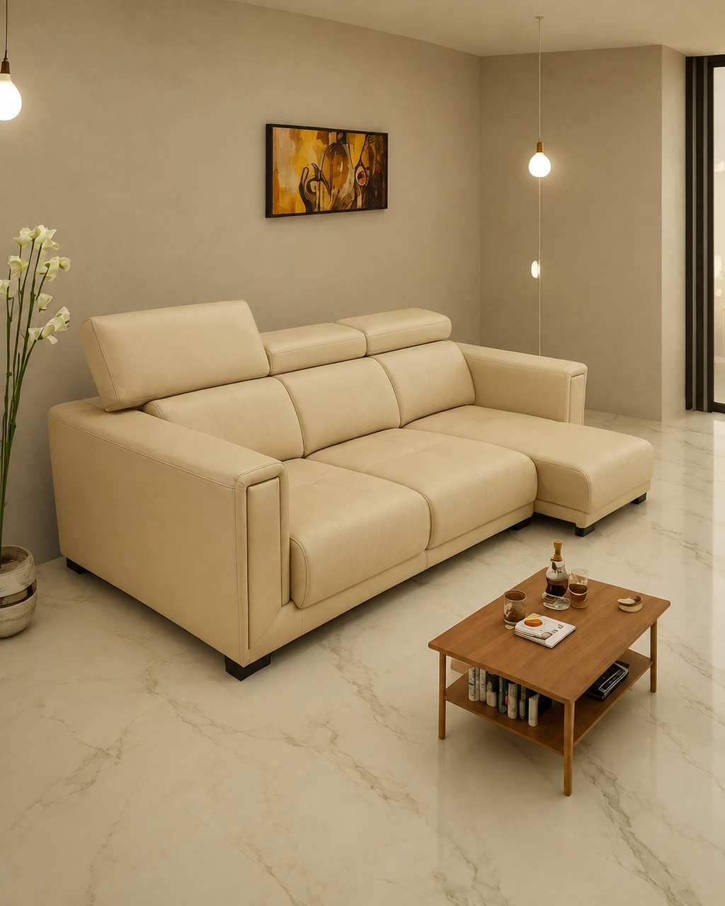 Hawthorne Genuine Leather Slider Sofa
