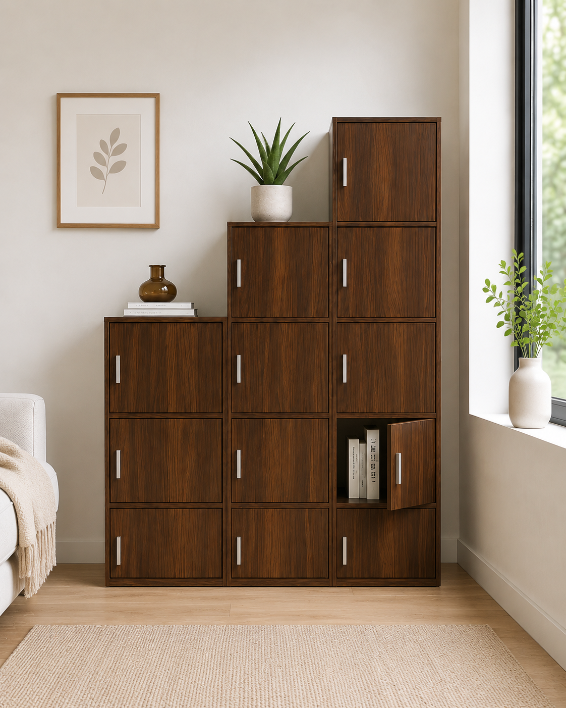 Vesper Walnut Storage Cabinet