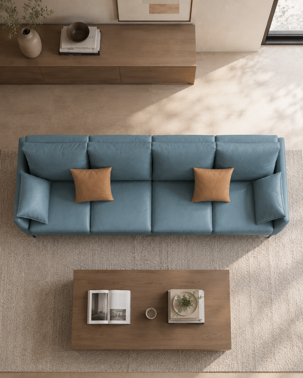 Hadleigh Leathaire Sofa (4 Seater)
