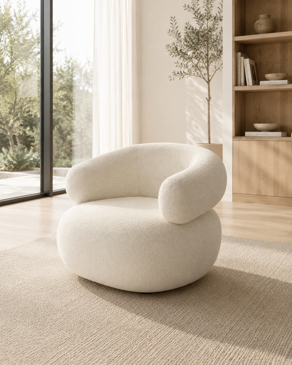 Wyndham Bouclé Fabric Sofa